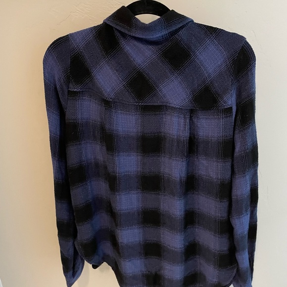 Evereve cloth & Stone midnight plaid shirt - Picture 3 of 4